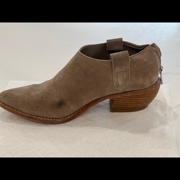 SIGERSON MORRISON Vero cuoio suede ankle boots w/ pointy toe - cowboy sz 6.5 - Picture 3 of 11